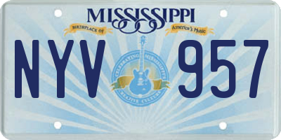 MS license plate NYV957