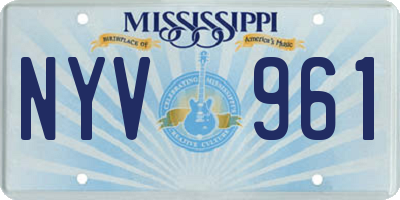 MS license plate NYV961