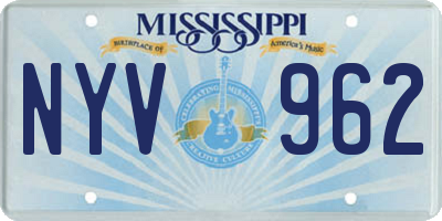 MS license plate NYV962
