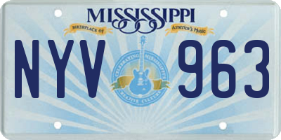 MS license plate NYV963
