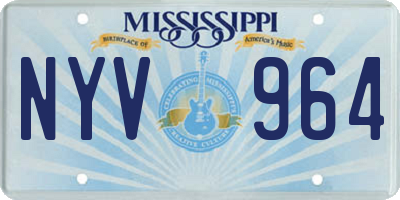 MS license plate NYV964