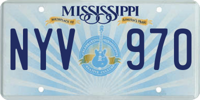 MS license plate NYV970
