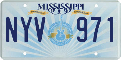 MS license plate NYV971