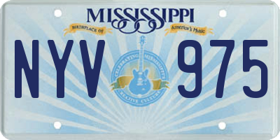 MS license plate NYV975