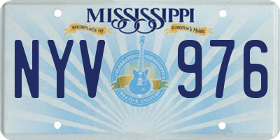 MS license plate NYV976