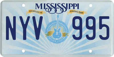 MS license plate NYV995