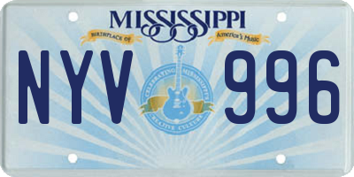 MS license plate NYV996
