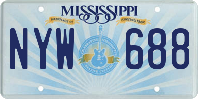 MS license plate NYW688