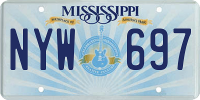MS license plate NYW697