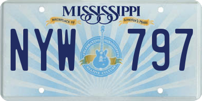 MS license plate NYW797