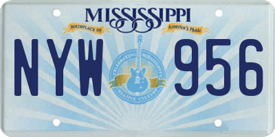 MS license plate NYW956