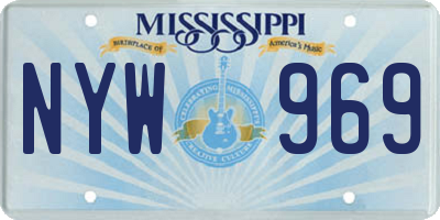 MS license plate NYW969