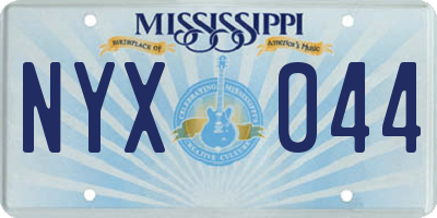 MS license plate NYX044