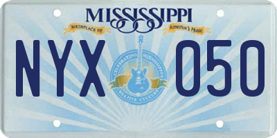 MS license plate NYX050