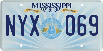 MS license plate NYX069