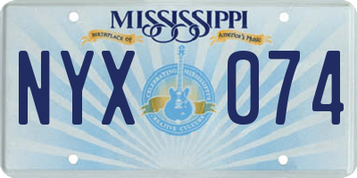 MS license plate NYX074