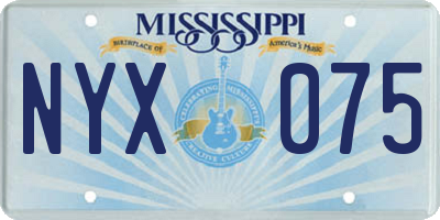 MS license plate NYX075