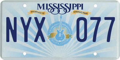 MS license plate NYX077