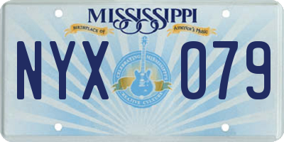 MS license plate NYX079