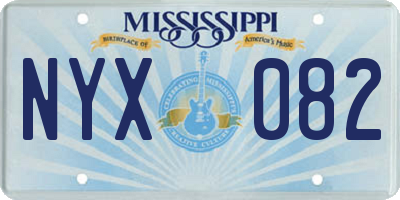 MS license plate NYX082