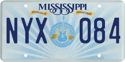 MS license plate NYX084