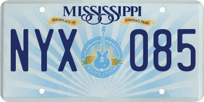 MS license plate NYX085