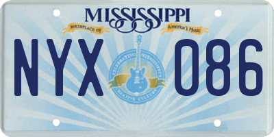 MS license plate NYX086
