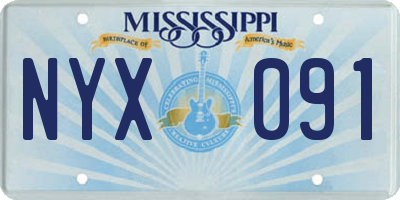 MS license plate NYX091