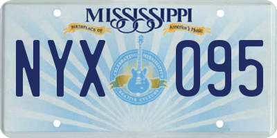 MS license plate NYX095