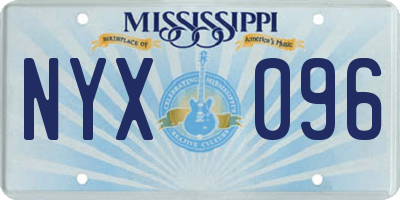 MS license plate NYX096