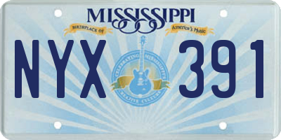 MS license plate NYX391