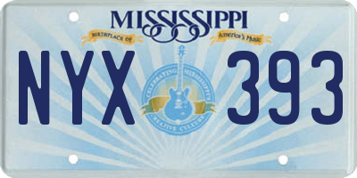 MS license plate NYX393
