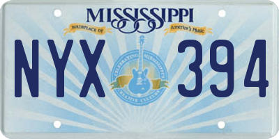 MS license plate NYX394