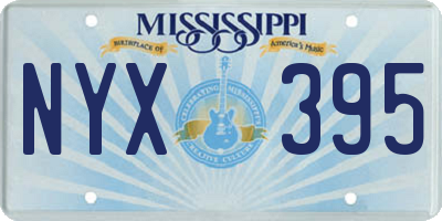 MS license plate NYX395