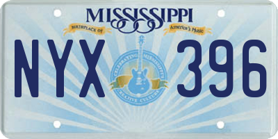 MS license plate NYX396