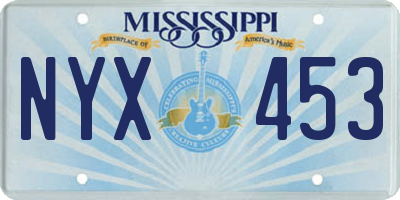 MS license plate NYX453