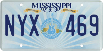 MS license plate NYX469
