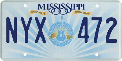 MS license plate NYX472
