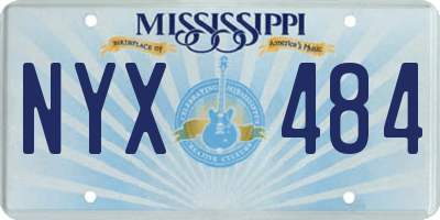 MS license plate NYX484