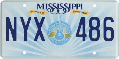 MS license plate NYX486