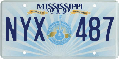 MS license plate NYX487