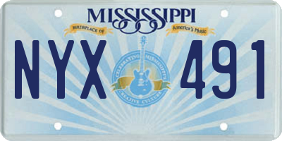 MS license plate NYX491