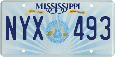 MS license plate NYX493