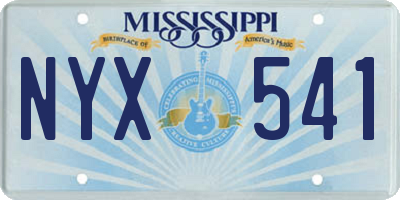 MS license plate NYX541