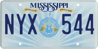 MS license plate NYX544