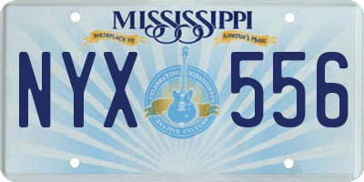 MS license plate NYX556