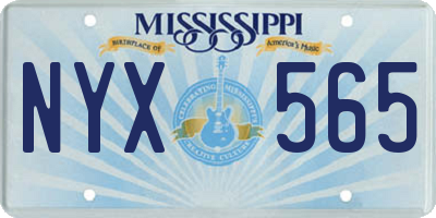 MS license plate NYX565