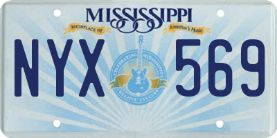 MS license plate NYX569