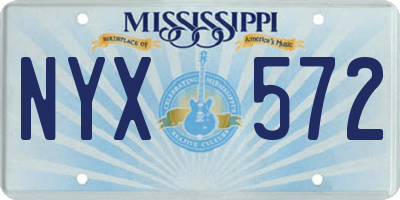 MS license plate NYX572