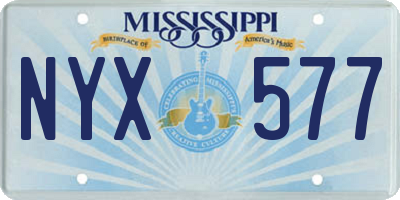 MS license plate NYX577